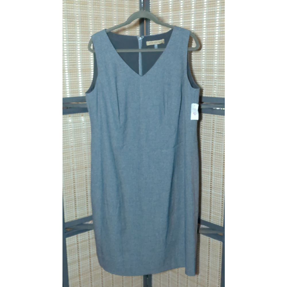 Nipon Boutique Sleeveless Charcoal Shift Dress